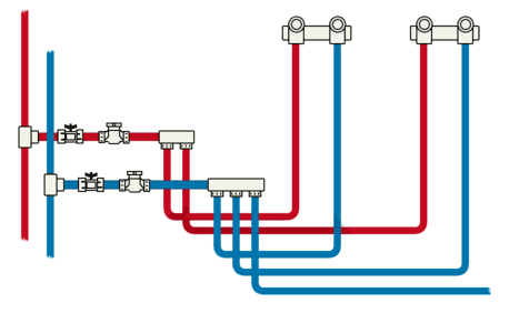 Последовательное соединение сложного трубопровода